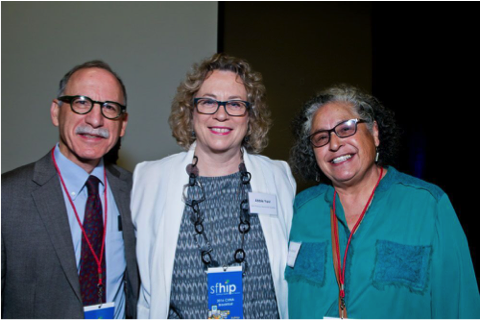 SFHIP steering committee members Kevin Grumbach, MD of UCSF (left), Abbie Yant, RN, MA of Dignity Health (center) and Estela Garcia, DHM of Instituto Familiar de la Raza (right)